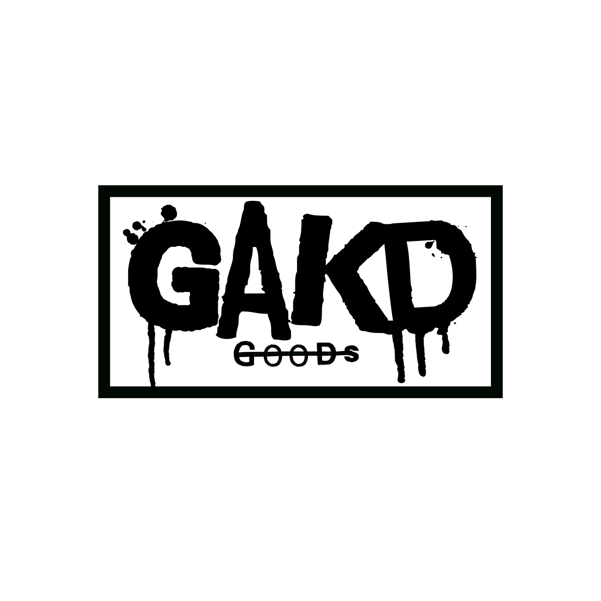 BLACK GAKD NO GOODS STICKER