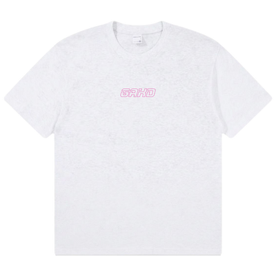 OG PINK BORDER/LIGHT GREY TEE