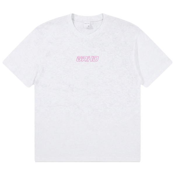 OG PINK BORDER/LIGHT GREY TEE