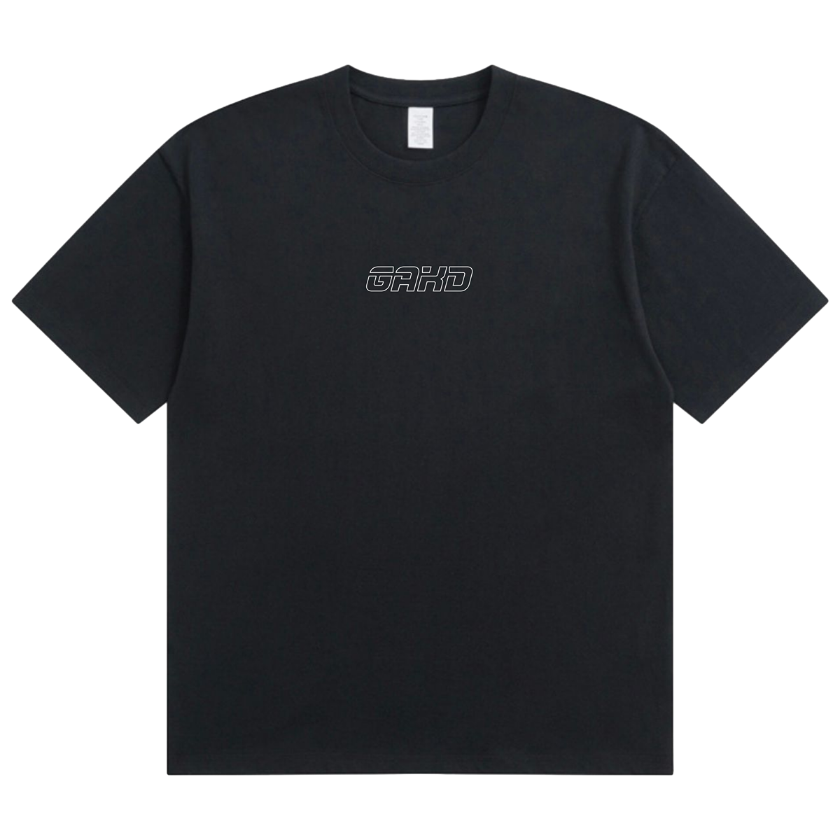 OG WHITE BORDER/BLACK TEE