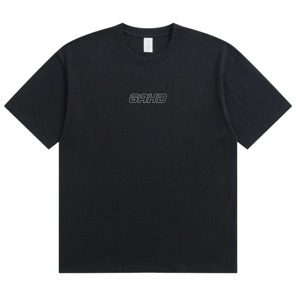 OG WHITE BORDER/BLACK TEE