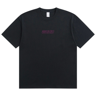 OG PINK BORDER/BLACK TEE