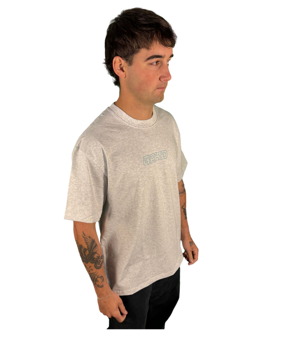 OG BLUE BORDER/LIGHT GREY TEE