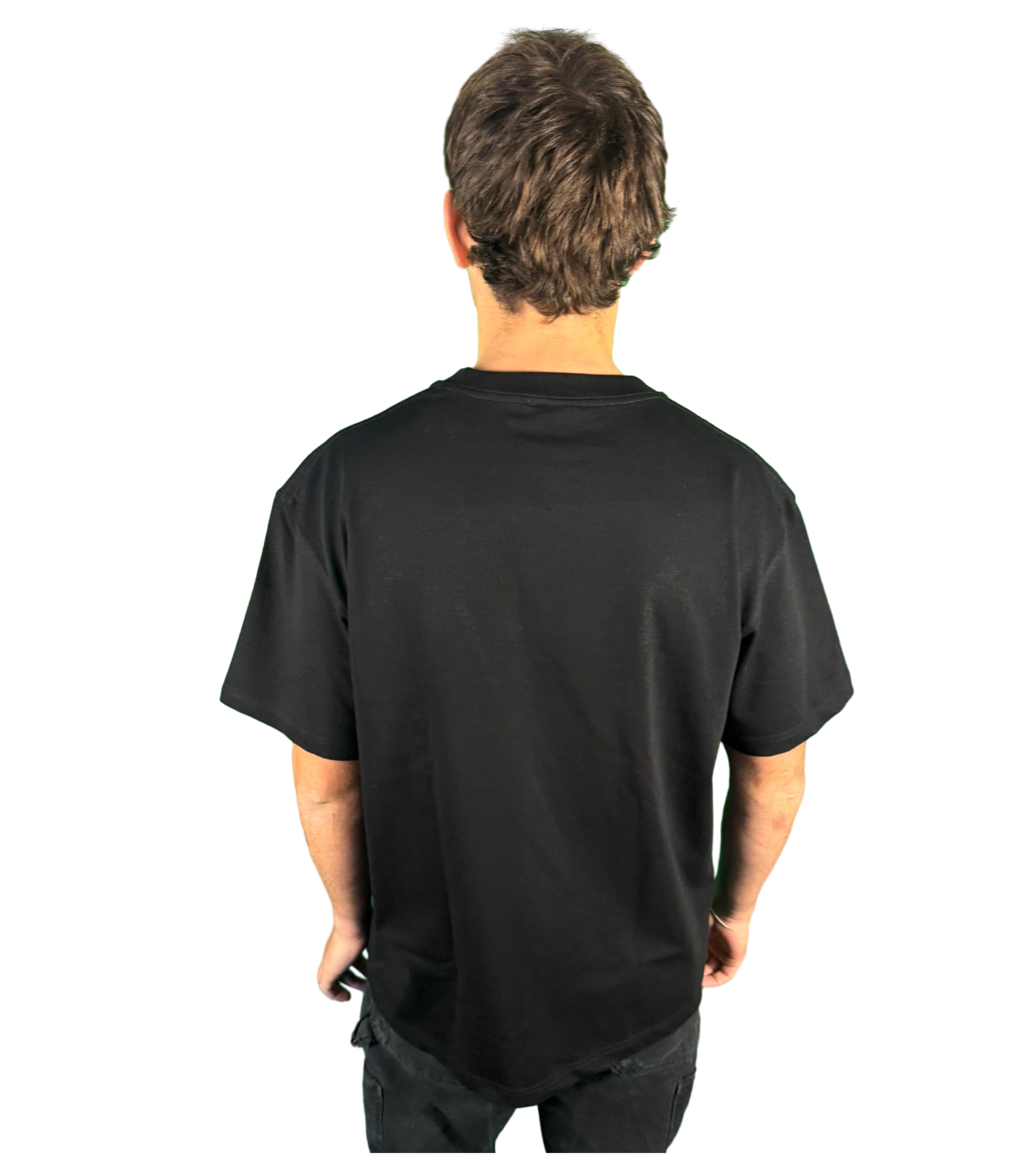 OG WHITE BORDER/BLACK TEE
