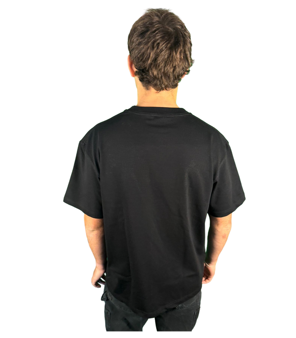 OG WHITE BORDER/BLACK TEE